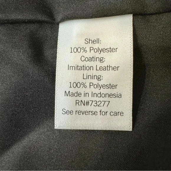 Nine West Faux Leather Blazer Jacket One Button Chic Edgy Modern Minimalist L - Picture 3 of 4